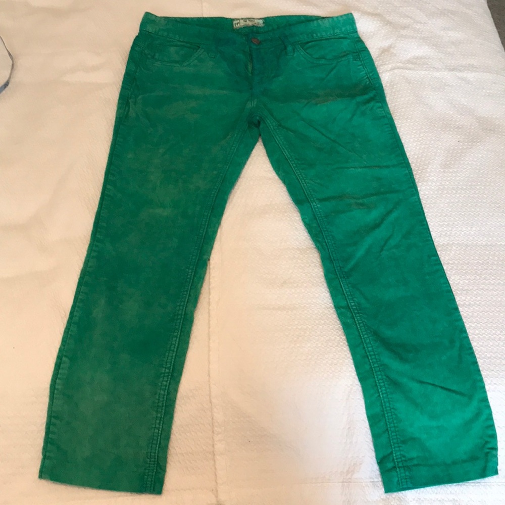 🌸Free People green/blue cords🌸